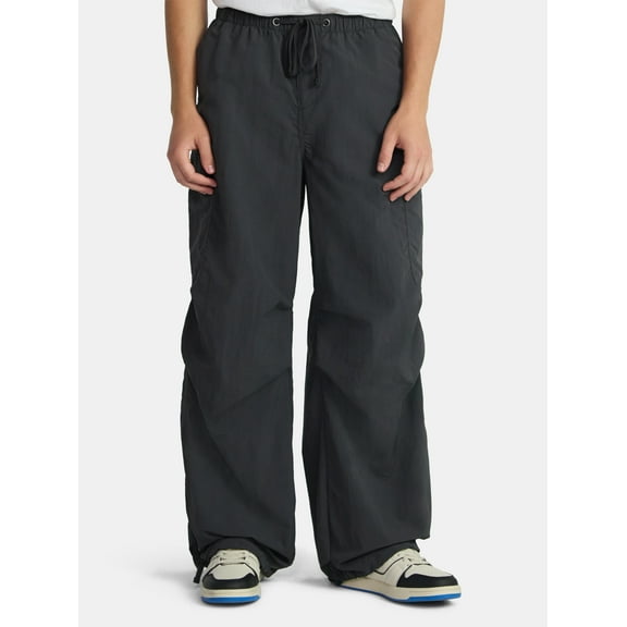 No Boundaries Nylon Parachute Cargo Pants, Men's & Big Men's