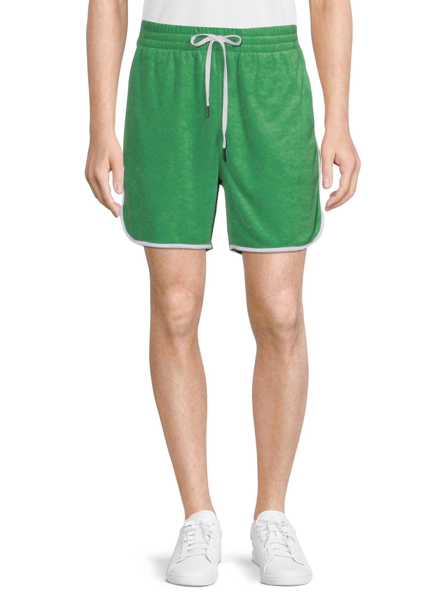 No Boundaries Men’s & Big Men's Piped Terry Shorts, Sizes XS5XL