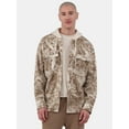 thumbnail image 1 of No Boundaries Men's & Big Men's Polar Fleece Hooded Button Up Jacket, Sizes XS-5XL, 1 of 5