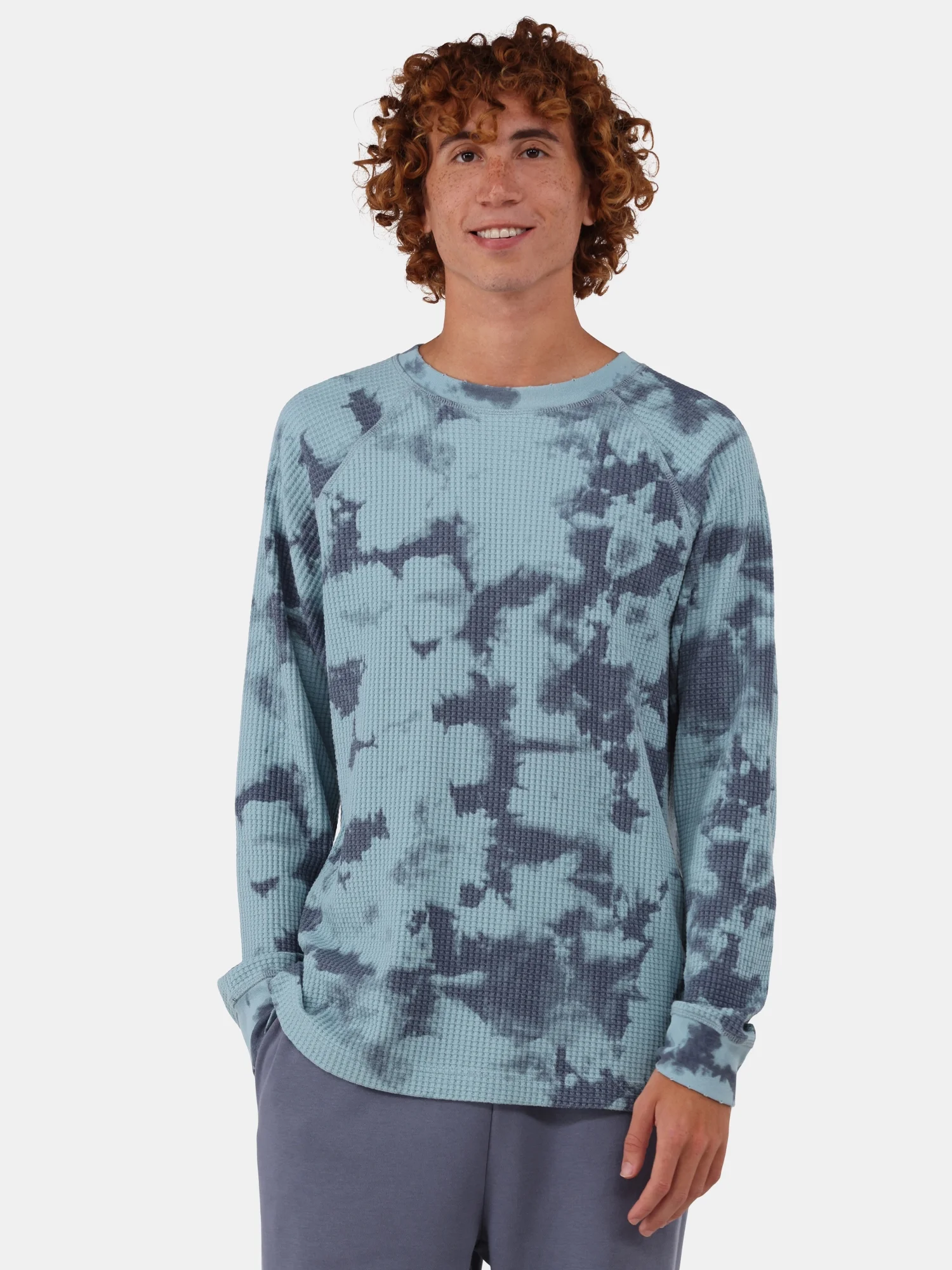 No Boundaries Men's & Big Men's Raglan Sleeve Thermal Shirt, Sizes XS-5XL