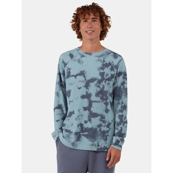 No Boundaries Men's & Big Men's Raglan Sleeve Thermal Shirt, Sizes XS-5XL