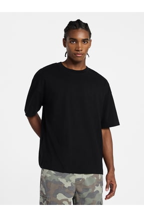Men's Oversized Boxy Tee with Short Sleeves, XS-4XLT