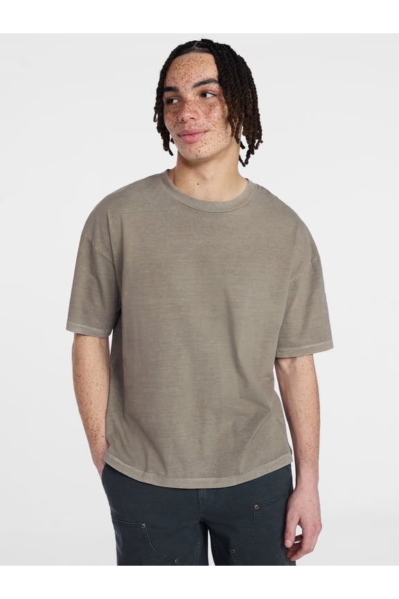 Oversize Tee with Short Sleeves, Men's XS-5XL