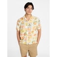 thumbnail image 1 of No Boundaries Rayon Shirt with Short Sleeves, Men's and Big & Tall XS-4XLT, 1 of 5