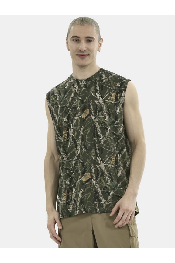 Sleeveless Muscle Tee Tank Top, Men's & Big Men's