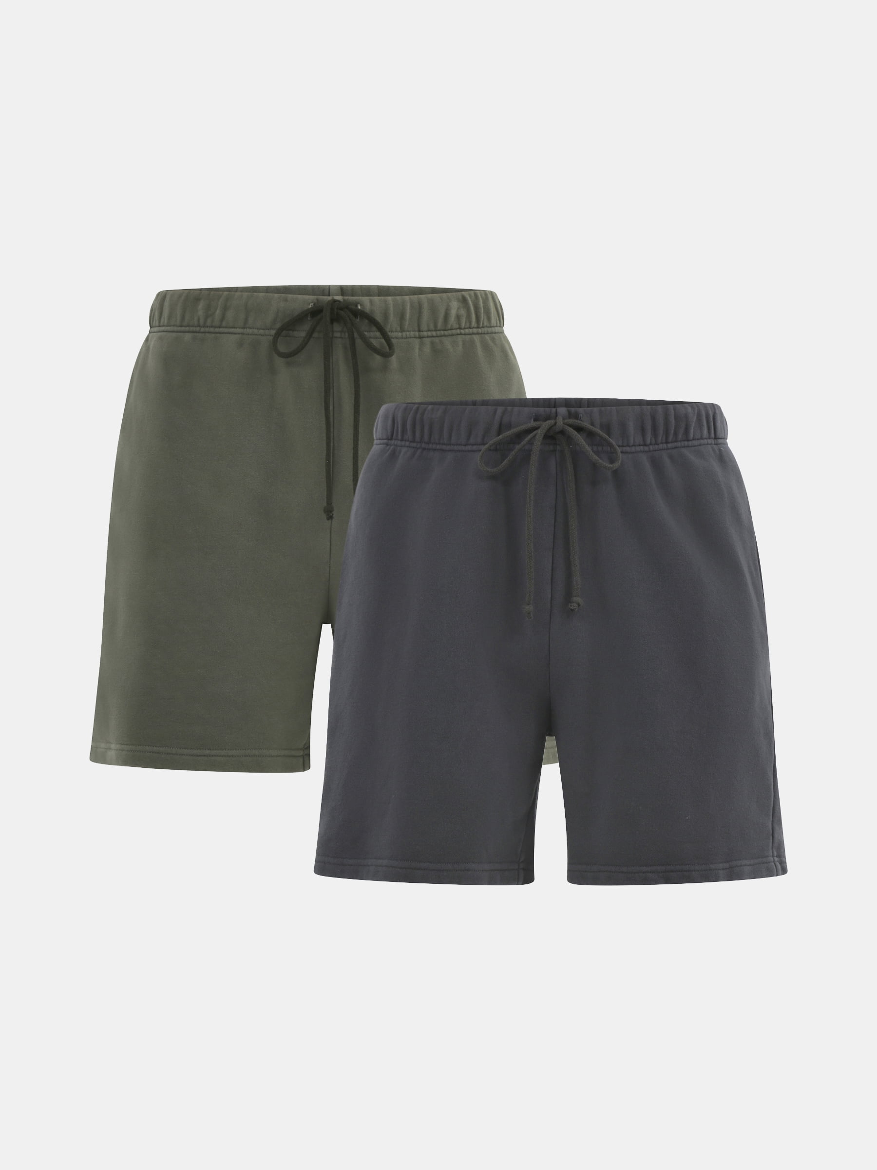 Soft Fleece Jogger Shorts, 6" Inseam, 2-Pack, Men's and Big Men's