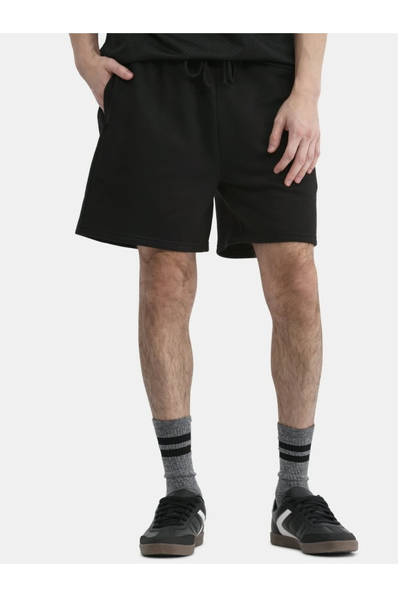 Soft Fleece Jogger Shorts, 6" Inseam, Men's and Big Men's