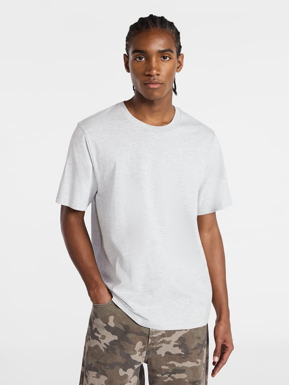 Men's and Big Men's Standard Fit Cotton Tee with Short Sleeves, XS-5XL