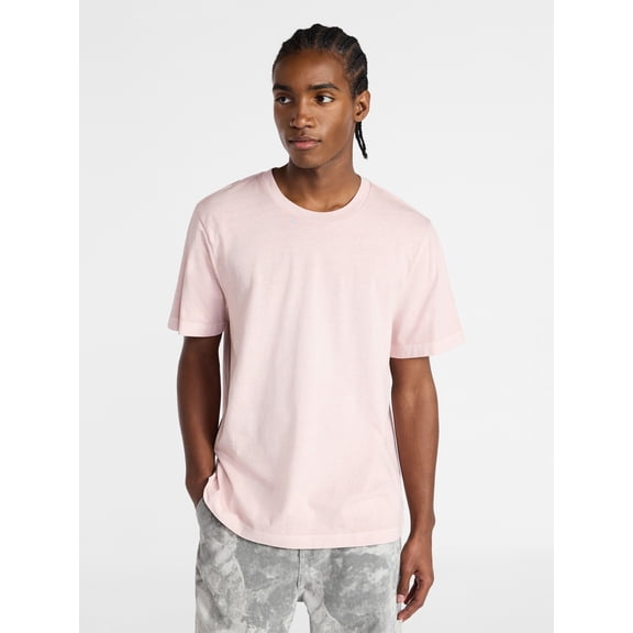 No Boundaries Men's and Big Men's Standard Fit Cotton Tee with Short Sleeves, XS-5XL