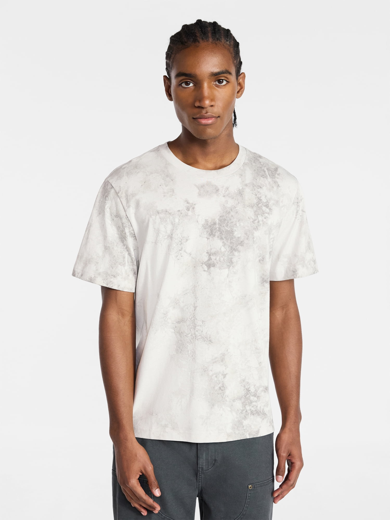 No Boundaries Standard Fit Cotton Tee with Short Sleeves, Men's and Big Men's XS-5XL