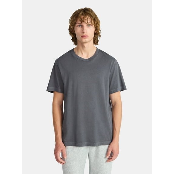 No Boundaries Standard Fit Cotton Tee with Short Sleeves, Men's and Big Men's XS-5XL