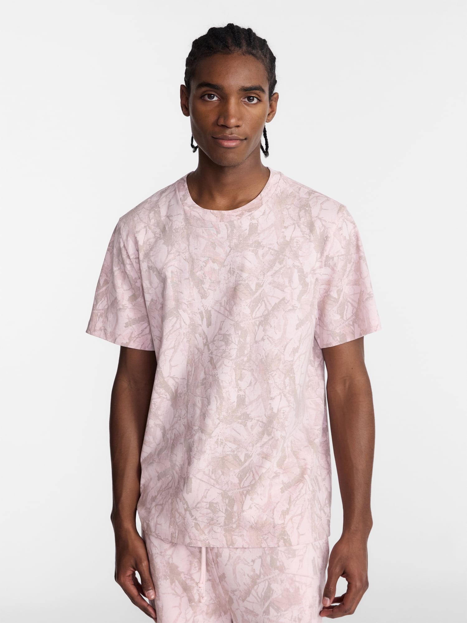 No Boundaries Standard Fit Cotton Tee with Short Sleeves, Men's and Big Men's XS-5XL