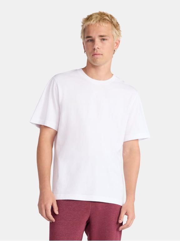 Standard Fit Cotton Tee with Short Sleeves, Men's and Big Men's XS-5XL