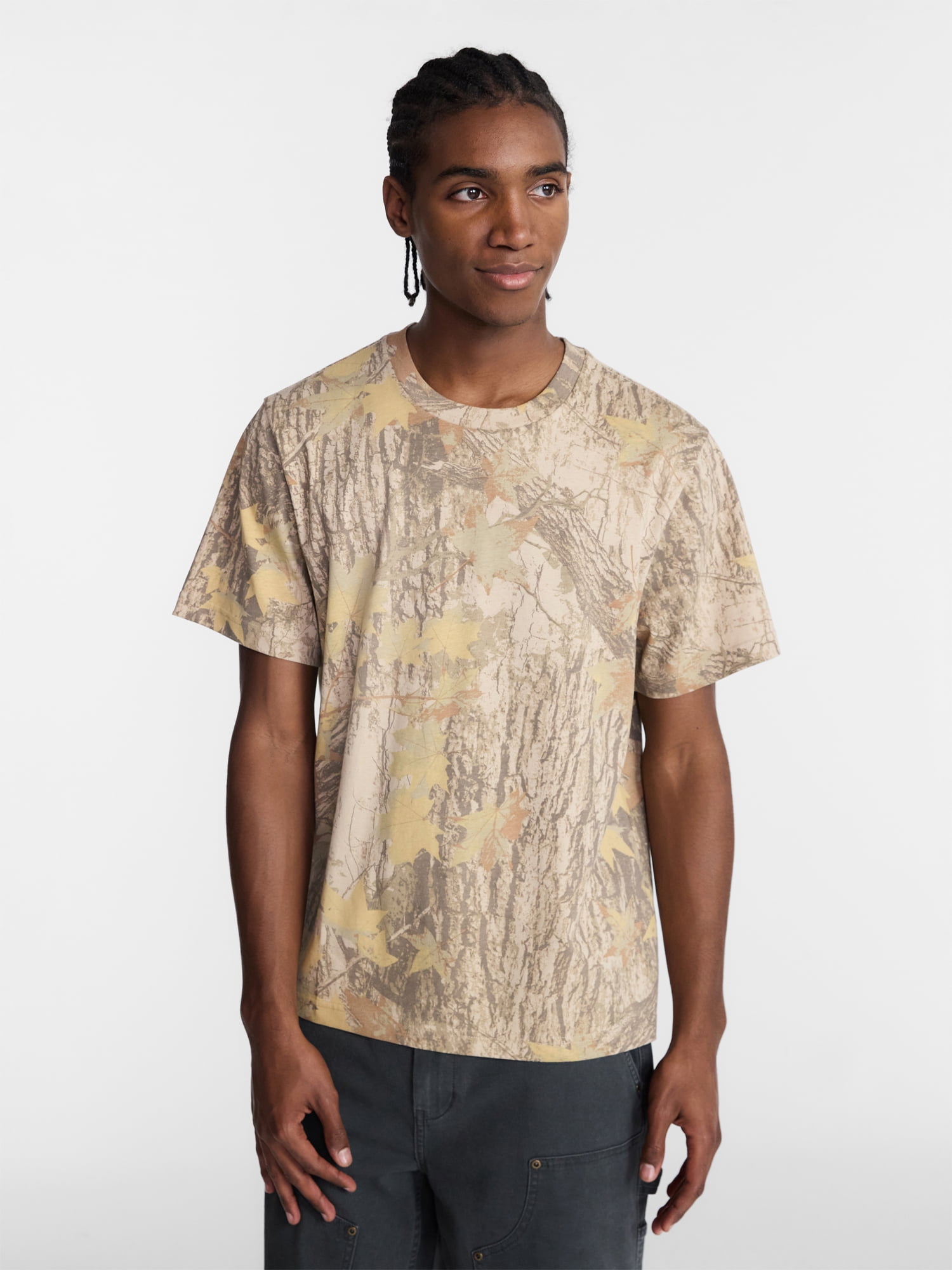 No Boundaries Standard Fit Cotton Tee with Short Sleeves, Men's and Big Men's XS-5XL