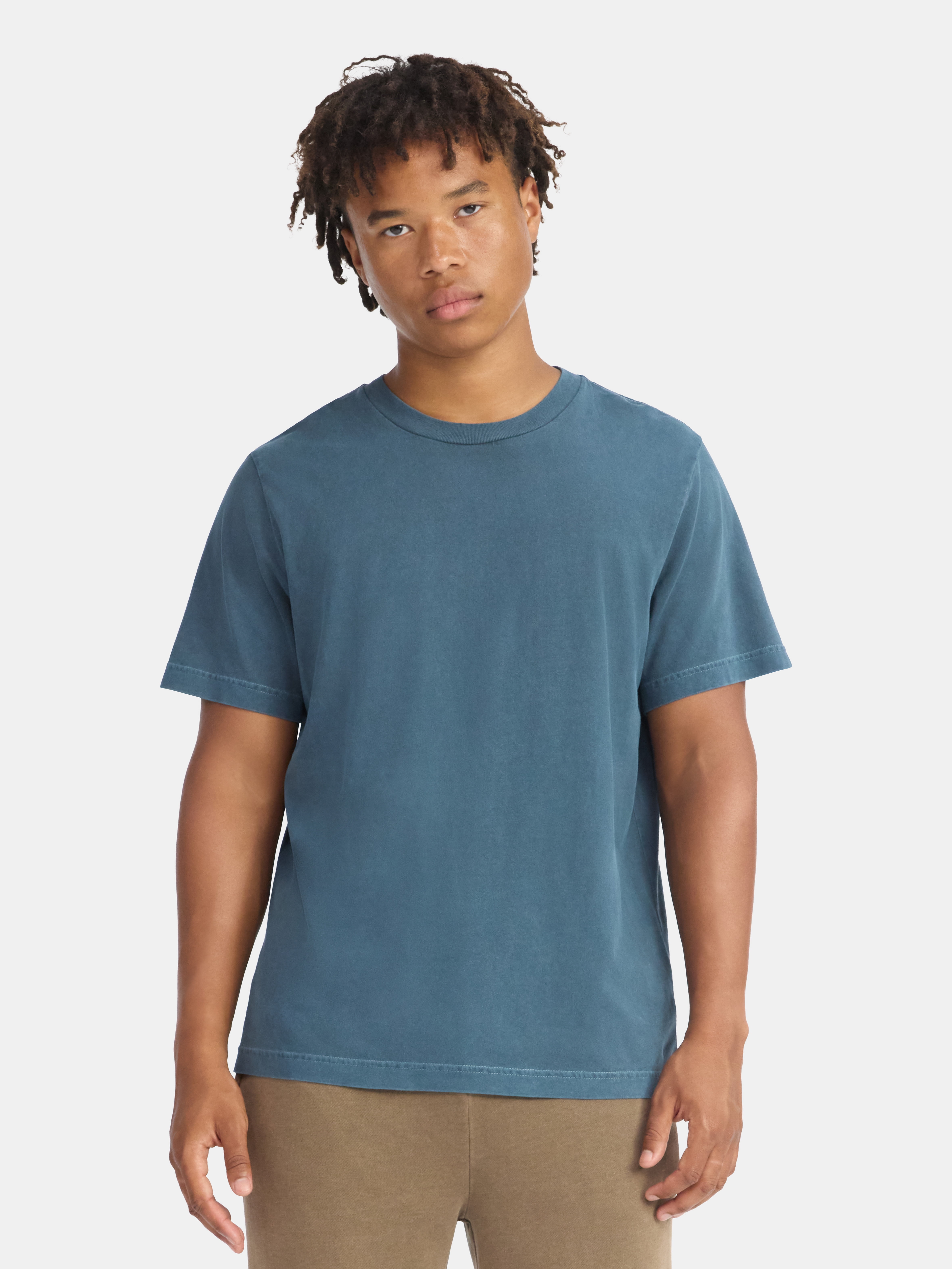 No Boundaries Standard Fit Cotton Tee with Short Sleeves, Men's and Big Men's XS-5XL