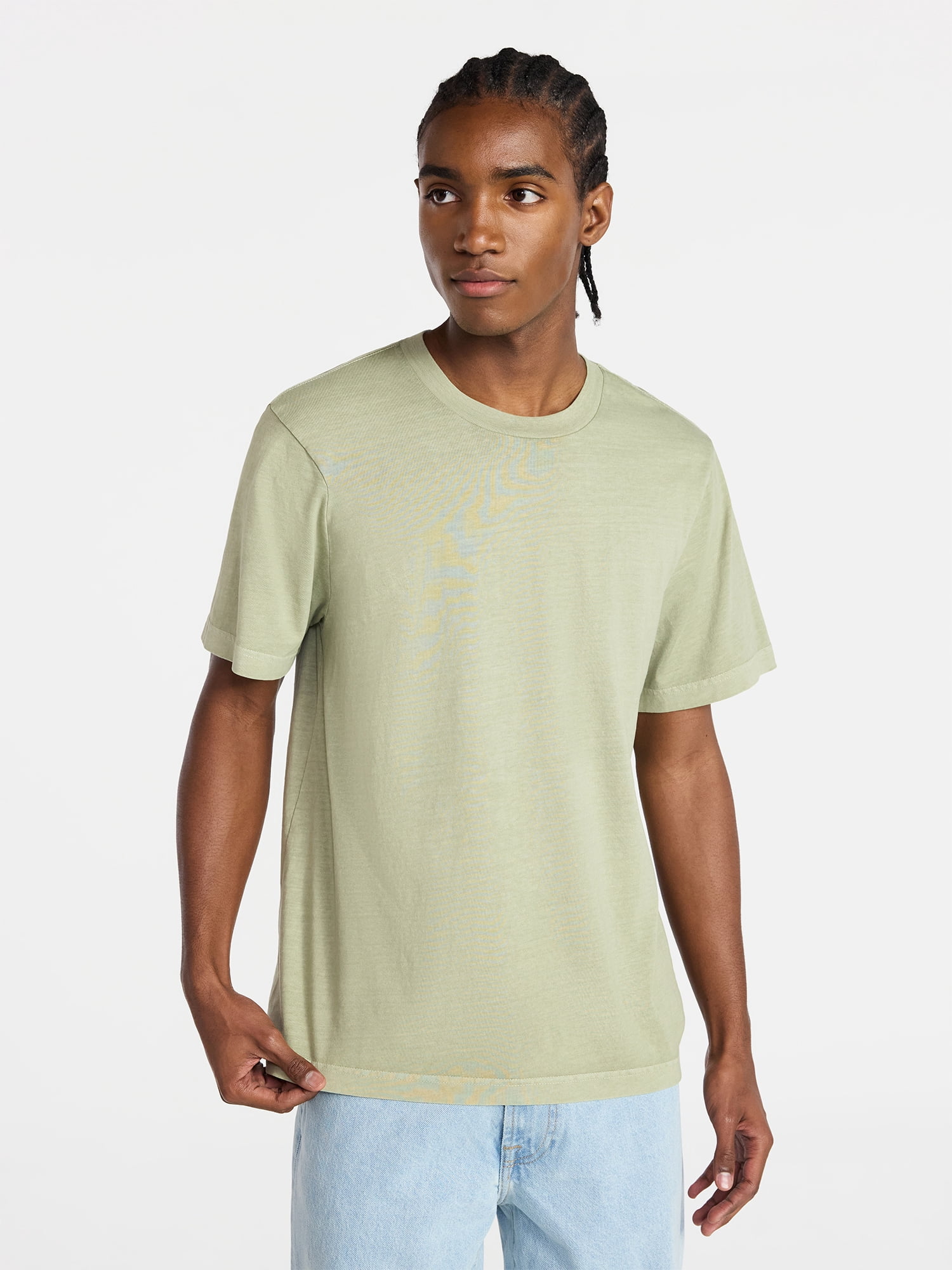 No Boundaries Standard Fit Cotton Tee with Short Sleeves, Men's and Big Men's XS-5XL