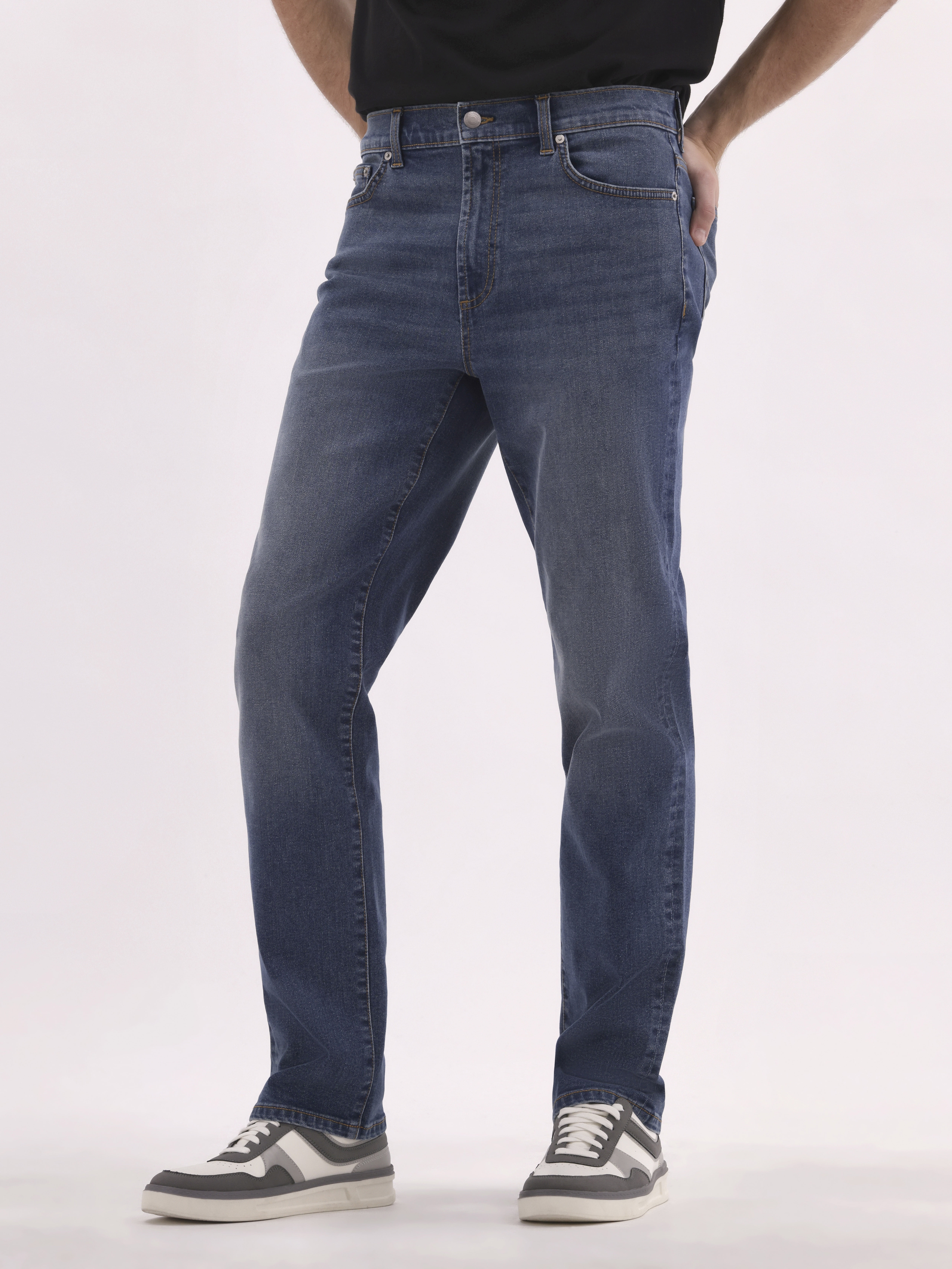 No Boundaries Men's & Big Men's Straight Fit Jeans with Stretch