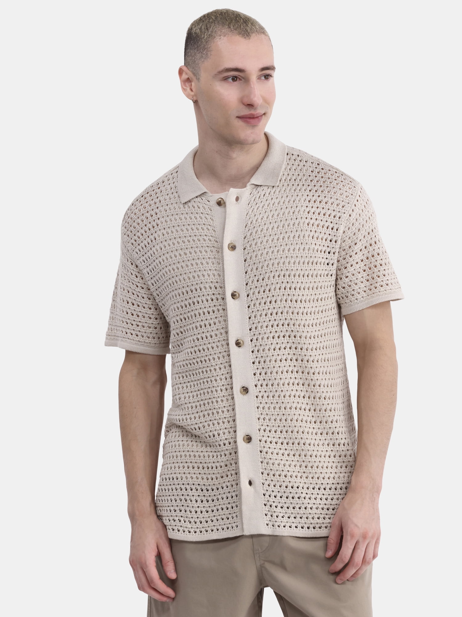 【MODERNIF】Benideu Zipper Short Sleeve Collar Knit 71yLGViTSgL._UY350_.jpg