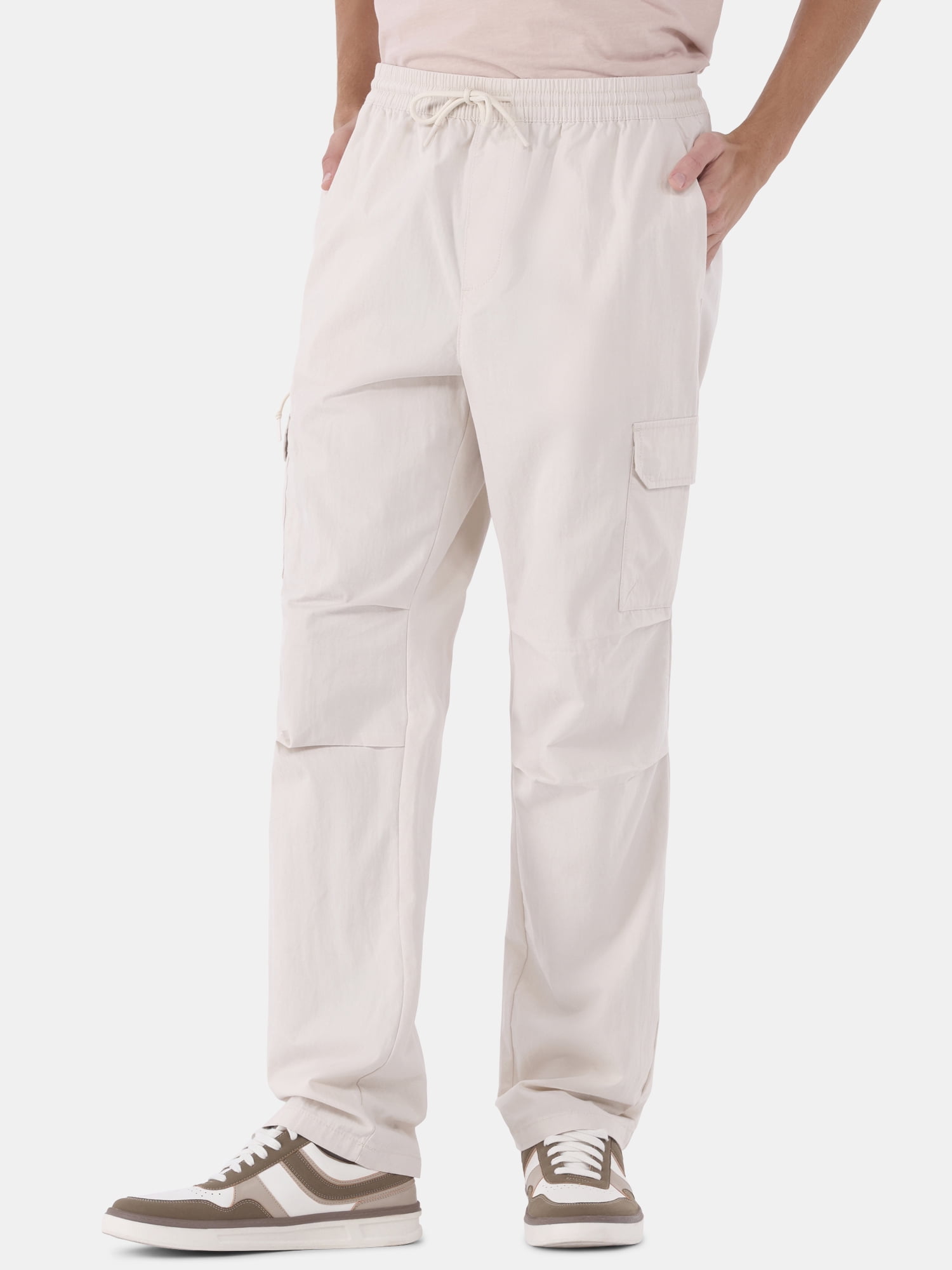 No Boundaries Men's & Big Men's Twill Cargo Pants, Size XS-5XL
