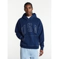 thumbnail image 1 of No Boundaries USA Hoodie with Embroidery, Men's XS-4XLT, 1 of 5