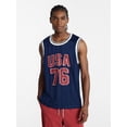 thumbnail image 1 of No Boundaries USA Vertical Stripe Mesh Tank Top, Men's XS-4XLT, 1 of 5