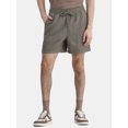 thumbnail image 1 of No Boundaries Men's & Big Men's Waffle Textured Pull On 6" Shorts, Sizes XS-5XL, 1 of 5