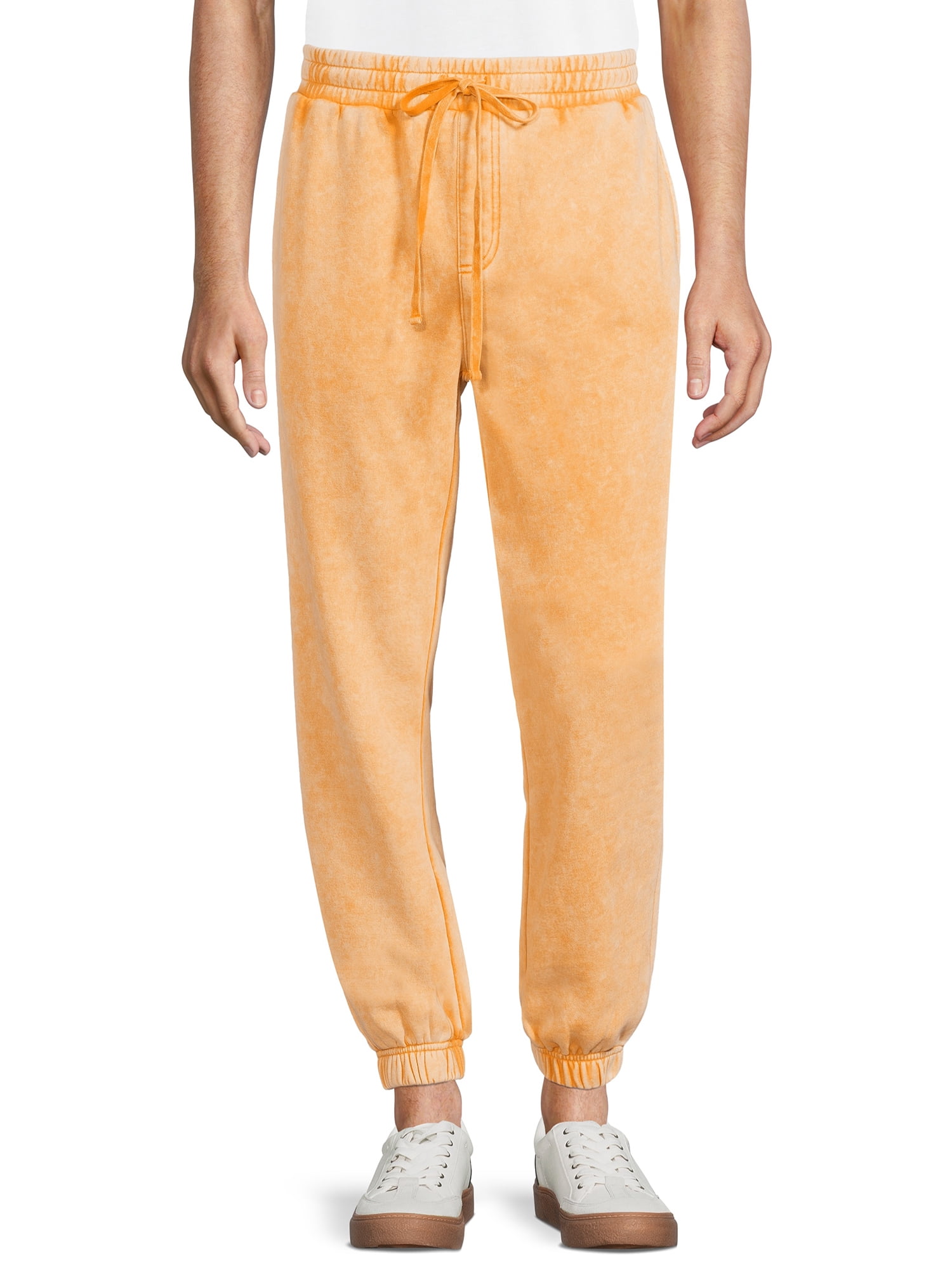 No Boundaries Men’s & Big Men's Washed Fleece Jogger Pants, Sizes XS