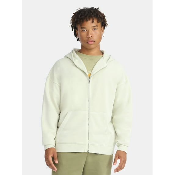 No Boundaries Zip Hoodie with Long Sleeves, Men's & Big Men's