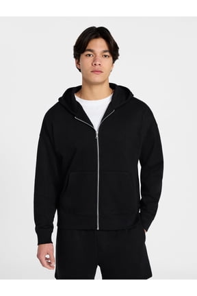 Zip Hoodie with Long Sleeves, Men's XS-4XLT