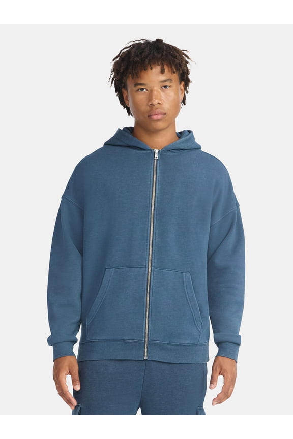Zip Hoodie with Long Sleeves, Men's & Big Men's