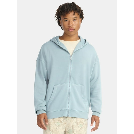 No Boundaries Zip Hoodie with Long Sleeves, Men's & Big Men's