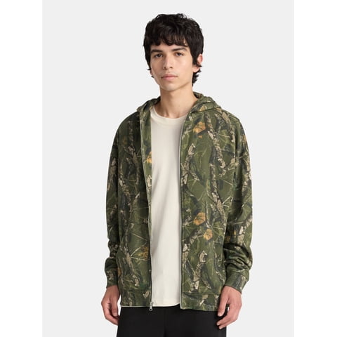 Zip Hoodie with Long Sleeves, Men's & Big Men's