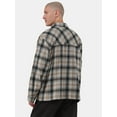 thumbnail image 1 of No Boundaries Men's & Big Men's Boxy Fit Flannel Shirt, Sizes XS-3XL, 1 of 4