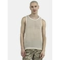 thumbnail image 1 of No Boundaries Men's & Big Men's Open Knit Boxy Fit Tank Top, Sizes XS-3XL, 1 of 5