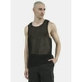 thumbnail image 1 of No Boundaries Men's & Big Men's Open Knit Boxy Fit Tank Top, Sizes XS-3XL, 1 of 5