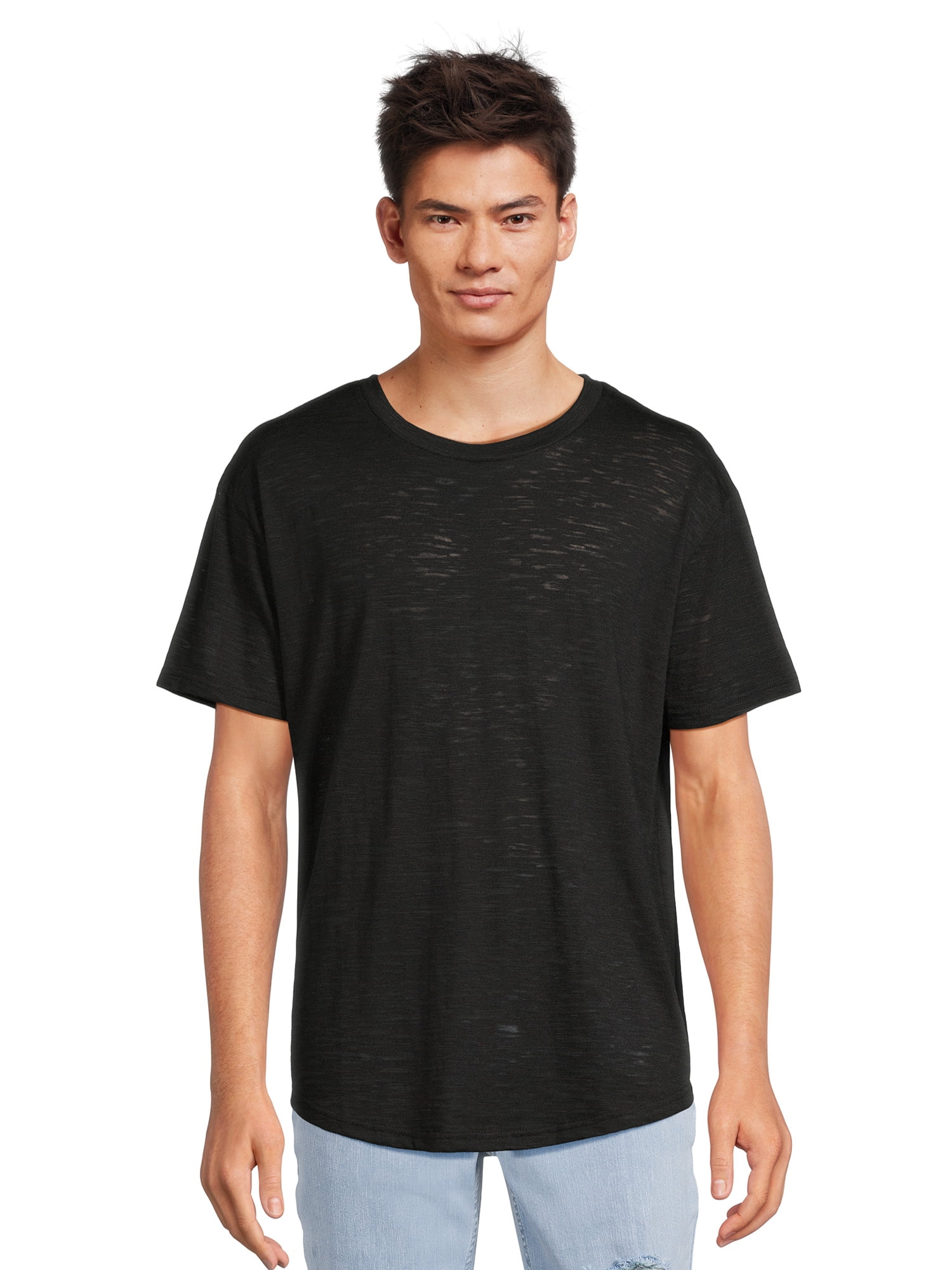No Boundaries Men's Burnout T-Shirt, Sizes XS-3XL