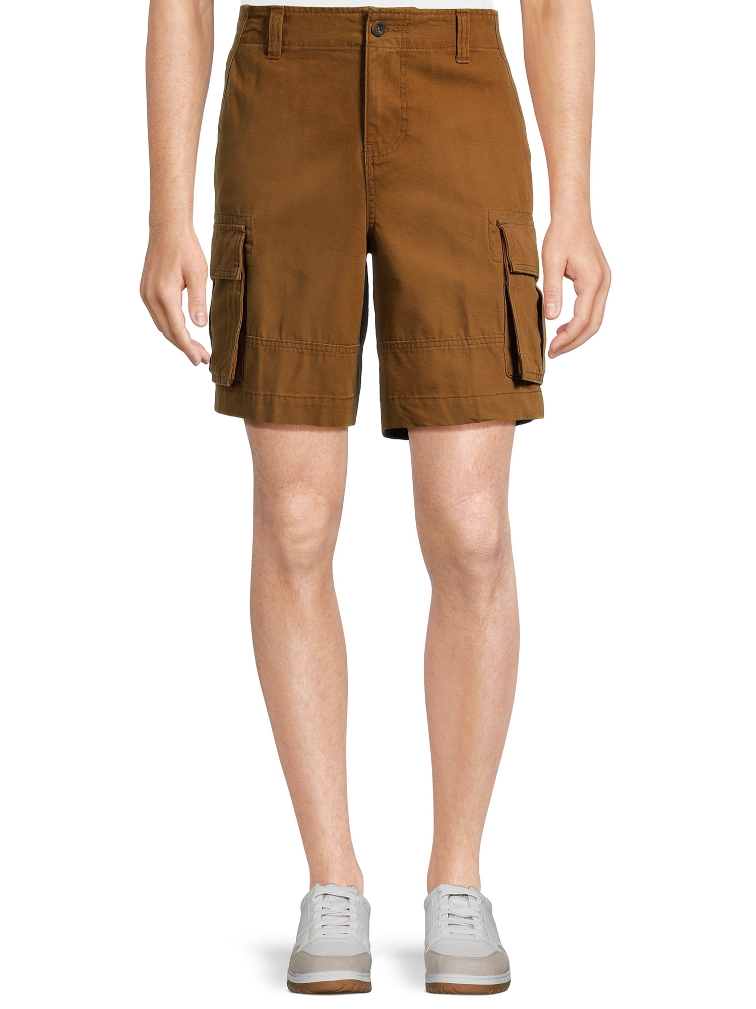 No boundaries men's belted twill cargo short sale