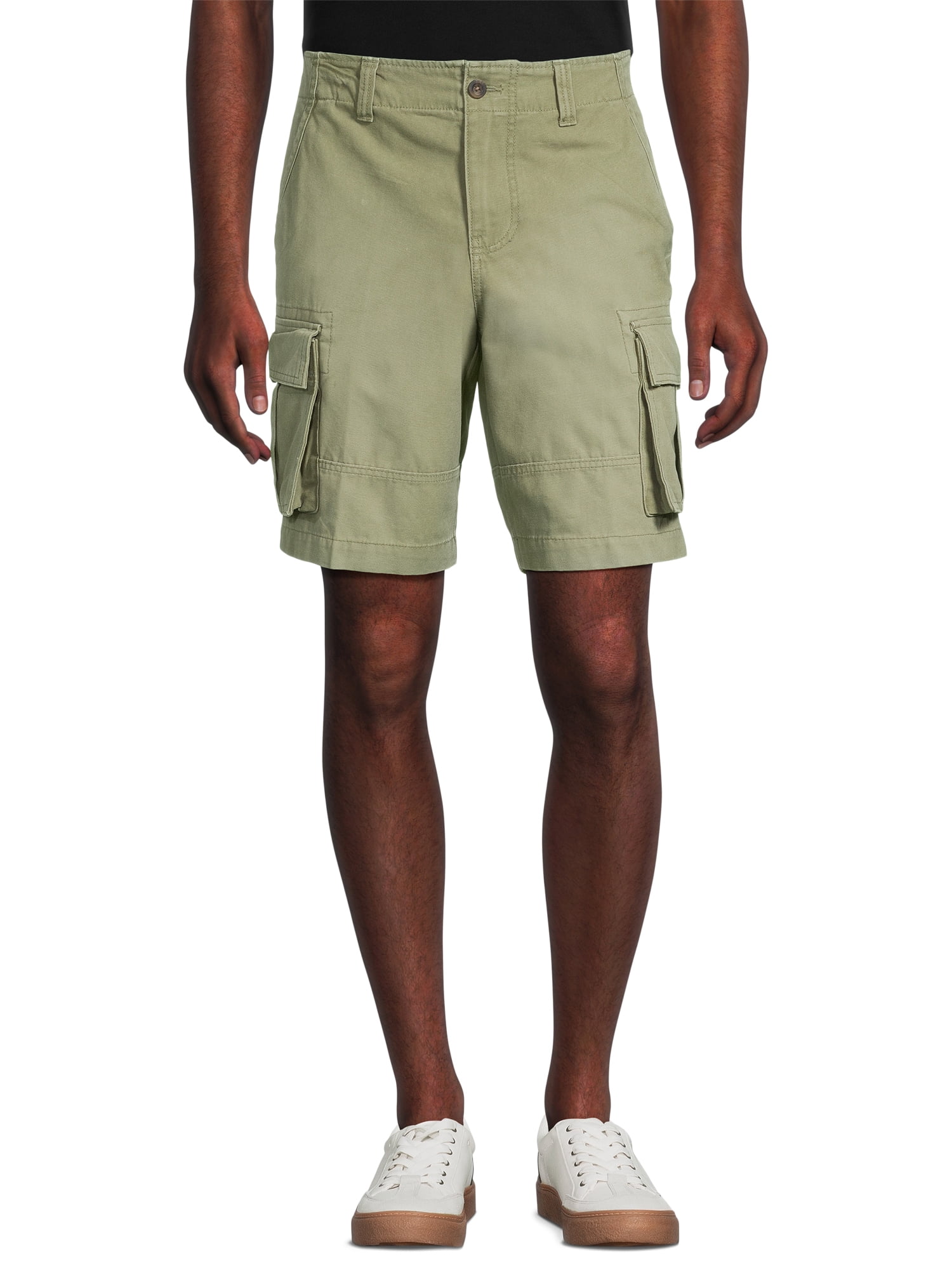 No Boundaries Men s and Big Men s Canvas Cargo Shorts 10 Inseam Sizes 28 40 Walmart