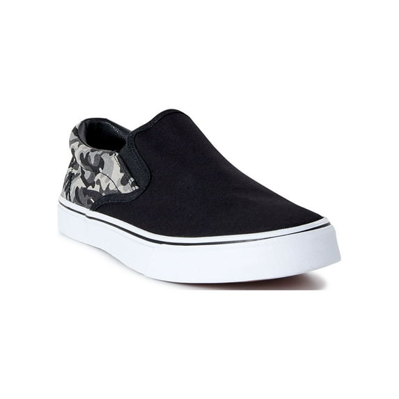 No Boundaries Men's Clinton Canvas Skate Slip On Sneakers