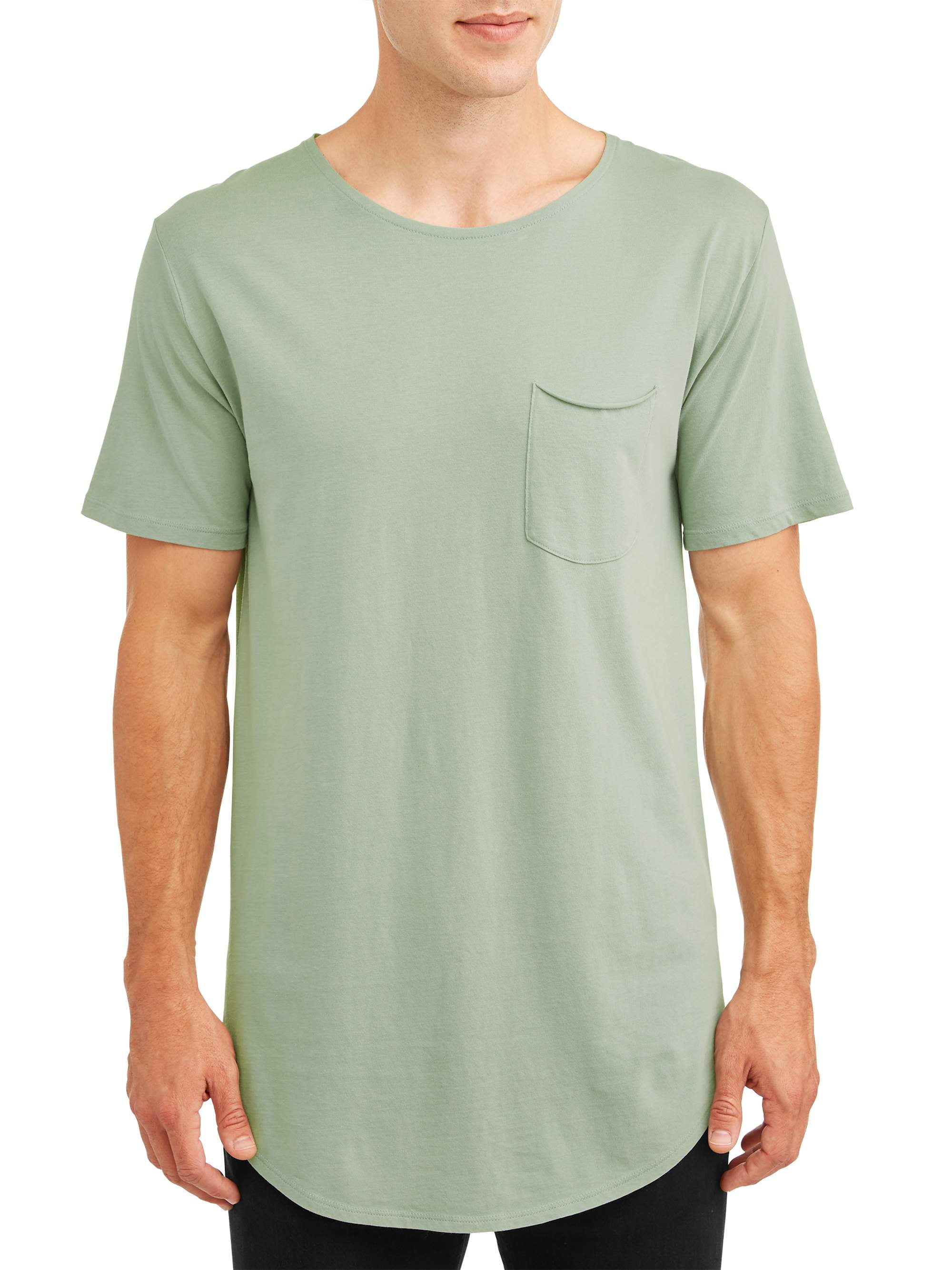 Mens elongated t shirt sales