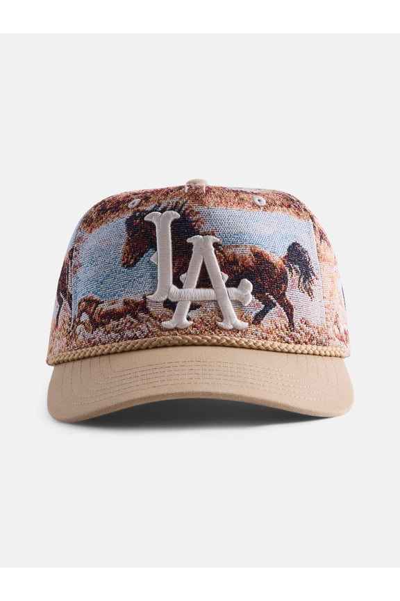 Jacquard Western Graphic LA Baseball Cap, Beige, Men's