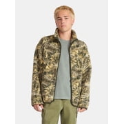 No Boundaries Men's High Pile Fleece Full Zip Jacket, Sizes S-5XL