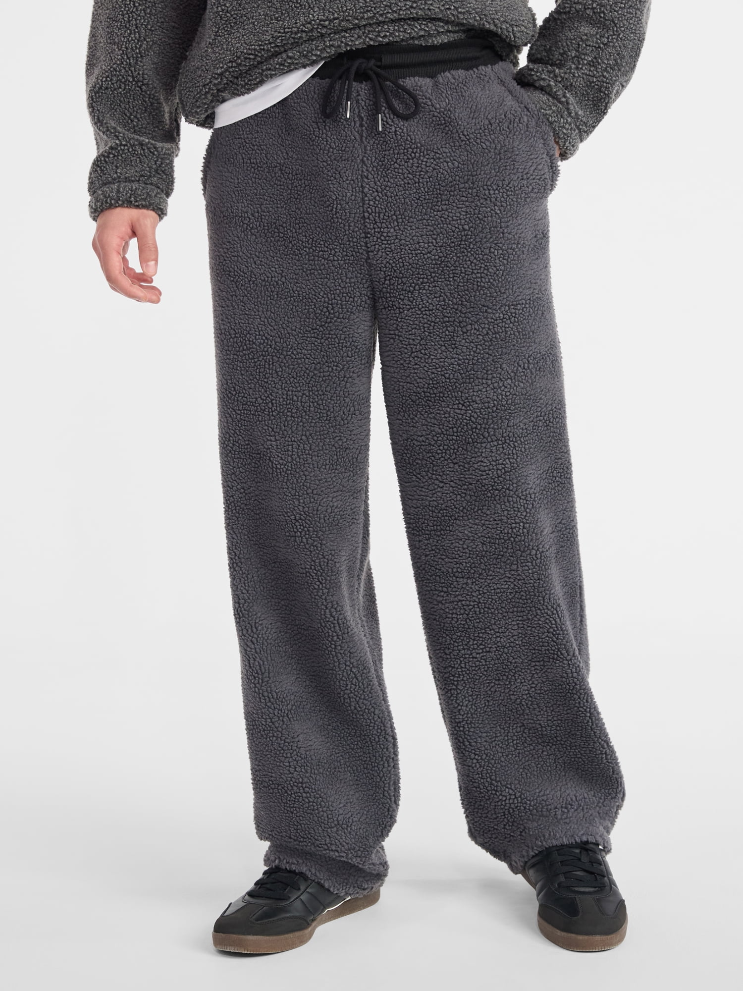 No Boundaries High Pile Fleece Pants, Men's XS-5XL