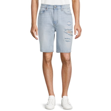No Boundaries Men's Loose Denim Shorts, Sizes 30-42
