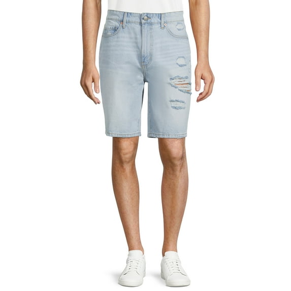 No Boundaries Men's Loose Denim Shorts, Sizes 30-42