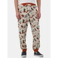 No Boundaries Men's Lounge Joggers, Desert Graphic Print Pajama Pants
