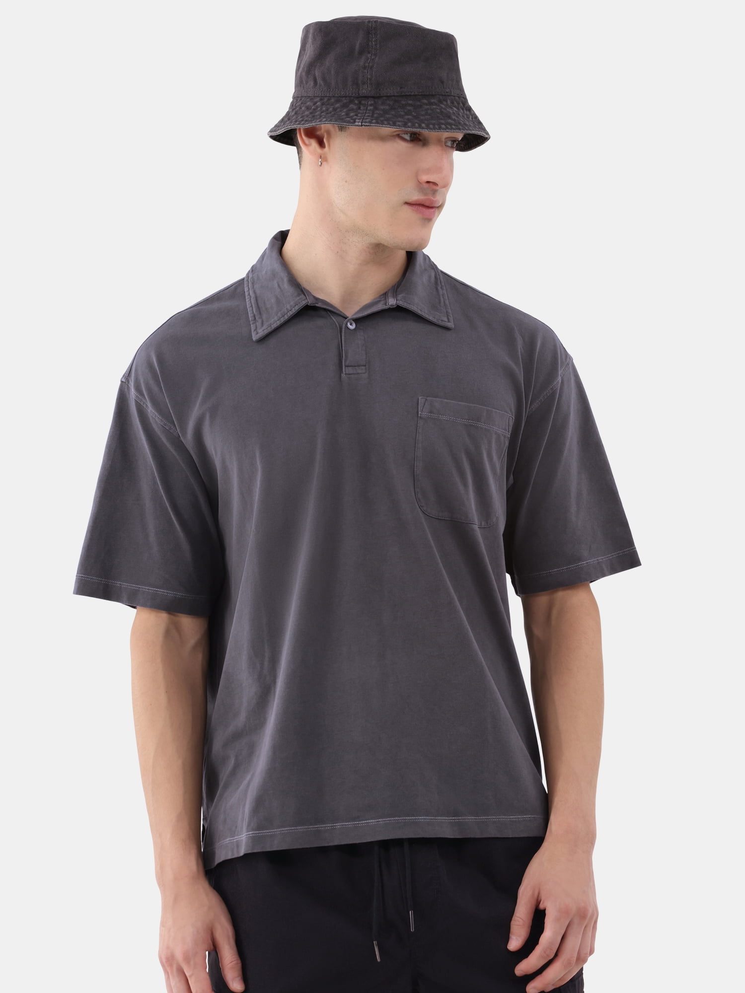 Oversized Knit Polo