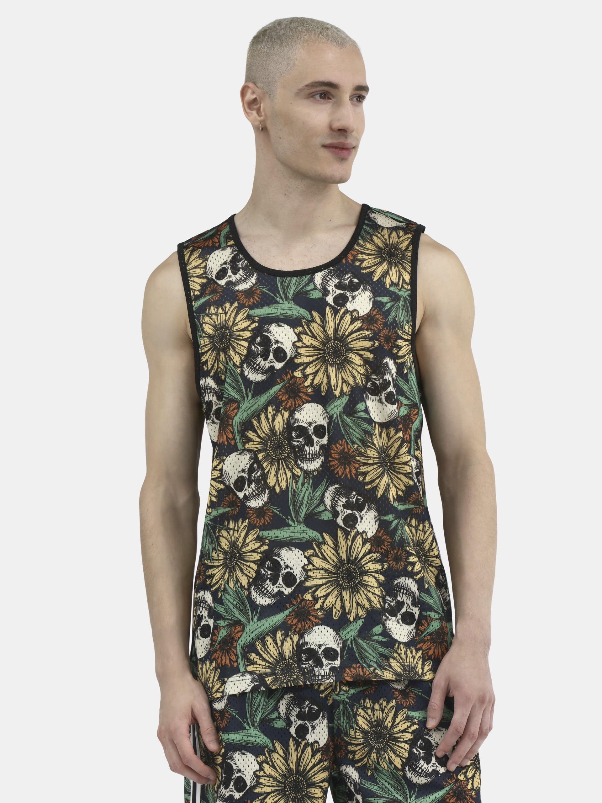 No Boundaries Men's & Big Men's Solid and Printed Mesh Tank Top, Sizes XS-5XL