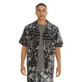 thumbnail image 1 of No Boundaries Men's Print Button Up Shirt with Short Sleeves, Sizes XS-3XL, 1 of 5