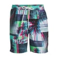 thumbnail image 1 of No Boundaries Men's Pull on Swim Shorts, Polyester 7" Inseam, Sizes S-2XL, 1 of 5